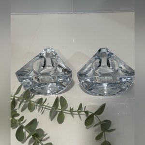 Fashion Fitz & Floyd Bermuda Triangle Two Piece Tea Light Candle Holder Set